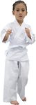 FLKKY Karate Uniform for Kids Adults Students with Belt Lightweight Student Karate Gi Sets Martial Arts Sports Karate suit, White, 3