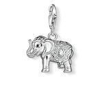 Thomas Sabo Women Charm Pendant Elephant Charm Club 925 Sterling Silver 1050-041-14