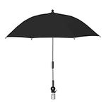 Chair Umbrella with Universal Clamp 360° Adjustable Beach Umbrella UV Protection Portable Sun Shade Umbrella for Strollers, Wheelchairs, Patio Chairs, Beach Chairs, and Golf Carts(#1)