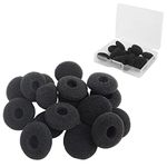 EKIND Sponge Earbud Pad Covers for Earphone MP3 MP4 Stereo Headsets（24 PCS/ 12 Pair, Black