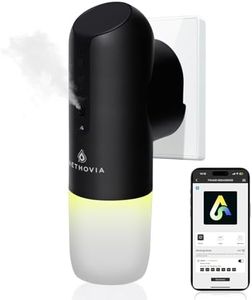 AETHOVIA Waterless Essential Oil Diffuser - Plug in Silent Mist Home Scent Diffusers with Bluetooth Control and Three-Color Ambient Light, 150ML Wall Aroma Machine for Bedroom, Bathroom, Studio