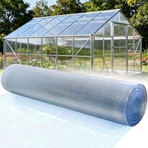 Polycarbonate Roofing Sheet 65.62 ftĂ—3.28 ft, 0.8mm Thick Resistant Rainproof Transparent Polycarbonate Greenhouse Panels, Insulated Clear Roof Panels for Pergola Patio Gardening, Farming, Agriculture