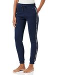 Tommy Hilfiger - Women's Track Pant Pyjama Bottoms - Ladies Pyjamas - Pyjamas for Women - Pj Bottoms - Women's Nightwear - Navy - S