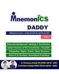 MnemonICS Daddy: An Aid to Remember Indian Polity (MnemonICS Daddy Indian Polity Book 1)