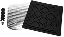 Camco 45652 RV Insulated Dual Vent Cover, Black | Provides Adjustable Airflow Inside Your RV | Compatible with Standard 14-inch x 14-inch Ceiling Vents with Screws