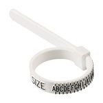 Ring Size Gauge with Guide & Size Chart for Women & Men for UK Sizes A to Z