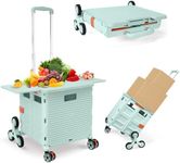 Foldable Utility Cart with Stair Cl