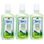 Spry Kids Mouthwash, Xylitol Oral Rinse, Herbal Mint - 473 ml, 16 fl oz (Pack of 3)