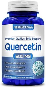 NasaBeahava Pure Quercetin 500mg Supplement - 200 Capsules - Quercetin Dihydrate to Support Cardiovascular Health