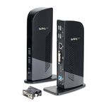 StarTech.com USB 3.0 Dual Monitor Docking Station with HDMI and DVI/VGA, 6x USB-A Ports, Ethernet, Audio and USB Type-A Hub, Universal Laptop Dock - Windows/macOS/ChromeOS (USB3SDOCKHD)