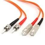 StarTech.com Multimode 62.5/125 Duplex Fiber Patch Cable ST - SC - 1m (FIBSTSC1)