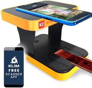 KLIM K2 Mobile Film Scanner 35mm + New 2024 + Positive & Negative Scanner + Slide Scanner + Photo Scanner + 35mm Color Film Developing Kit Essential + Your own 35mm Film Developing Service at Home