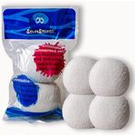ScumSponge Scum Sponge for Hot Tub to Soak Up Oils, Original Oil-Absorbing Sponge, Alternative for Scumbug, Ball and Scum Star, Spa Cleaner Sponge for Swimming Pool, Jacuzzi and Hot Tubs, 4 Balls