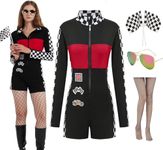 ZeroShop Womens Halloween Sexy Race Car Driver Costume Talladega Nights Day Outfits,M