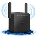 2024 Upgraded WiFi Extender Booster, Internet Booster with Ethernet Port, 4 Antennas WIFI Booster Range Extender, Wireless Signal Booster Easy Setup