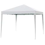 Impact Canopies 10' X 10' Canopy Tent Gazebo with Dressed Legs, White