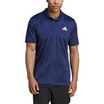 adidas Men's Designed 2 Move 3-Stripes Polo Shirt, Dark Blue/White, XX-Large