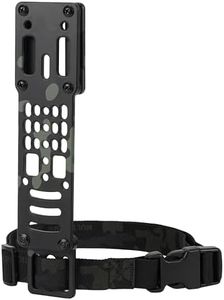 SIVIGEAR Drop Leg Strap Holster for QLS, Aluminum Alloy Modular Holster Adapter with Thigh Strap, Tactical Police Gear for Airsoft and Outdoor Enthusiasts