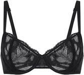 DELIMIRA Women's Lace Sheer See Thr