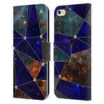 Head Case Designs Officially Licensed Cosmo18 Star Connections Space Leather Book Wallet Case Cover Compatible With Apple iPhone 6 / iPhone 6s