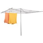 Household Essentials 3000 Rotary Outdoor Parallel Drying Rack | Aluminum | 30-Lines with 210 ft. Clothesline