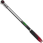 ACDelco Tools 14.8-147.5' lb 1/2" Interchangeable Electronic Digital Torque Wrench with Buzzer, Vibration & Flashing Notification