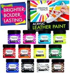 Acrylic Leather Paint for Shoes & Purses - Shoe Painting kit for Sneakers - Custom Leather Shoe Paint Set & Sneaker Paint Kit - Pintura para Zapatos