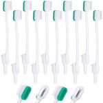 Didaey 10 Pcs Suction Toothbrush Oral Cleaning Suction Swab Sponge Toothbrush Disposable Individually Wrapped for Kids Elderly Adults Oral Dental Mouth Care