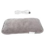 NIYANGLE Hot Water Bottle Electric Rechargeable Stomach Warmer Warm Compress Bag Winter Hand Warmer Heating Pad Grey