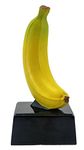 Decade Awards 7 Inch Tall Yellow Banana Trophy on Black Base - Engraved Plates By Request - Perfect Corporate Award - Hand Painted Heavy Resin Cast - For Business Sales Recognition Exclusive