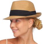 FURTALK Fedora Straw Sun Hat for Me