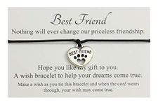 Lucor Best Friends Gifts | Friendship Wish Bracelet | Graduation Gifts | Christmas Birthday Gifts | Gifts for Friends(Blue)