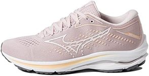 Mizuno Women's Wave Rider 25 Running Shoe, Pale Lilac/White, 5.5 UK