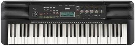 Yamaha PSRE-283 61 Key Portable Keyboard with Lesson function, Smart Chord, Record function, Battery Operation, 410 Voices, 150 accompaniment Styles, 122 Songs, AUX IN, Stereo Speakers (2025 model)