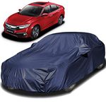 Autofact Car Body Cover Compatible for Honda Civic Model (2019) with Mirror Pockets (Navy Blue)