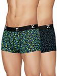 XYXX Men's Modal Trunks (Pack of 2) (XYTRNK2PCKN226L_Lightning Bolt+Yoga Pet_Multicolor_L)