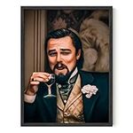 Haus and Hues Leonardo DiCaprio Meme Posters - TV Wall Art, Funny Meme Posters For Guys Dorm, Meme Painting, Wall Posters Funny Posters For Teens, College Dorm Posters For Guys (Unframed, 12x16)