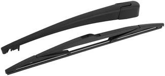 X AUTOHAUX Rear Windshield Wiper Blade Arm Set for Mazda 3 Hatchback 05-08