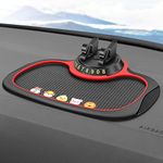 Anti-Skid Car Dashboard Sticky Pad, Car Non Slip Dash Mat, Car Phone Mat Mount Holder Multifunctional Non Slip Pad for Keys Cell Phone Coins and Glasses (Cartoon)