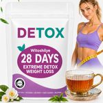 Detox Tea - 28 Days Herbal Tea - Herbal Blend with Dandelion, Ginseng, and Ginger, Natural Wellness, Gentle Cleanse & Metabolism & Healthy Weight Support, Vegan, Digestive Health for Women & Men