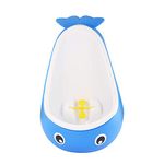 Foryee Potty Training Urinal for Boys Cute Whale with Funny Aiming Target - Blue