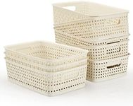 Jabykare 8 Pack Plastic Storage Bas