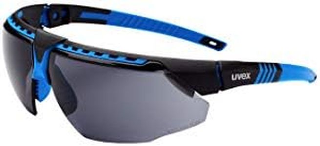 Uvex by Honeywell Avatar Safety Glasses, Blue Frame with Gray Lens & HydroShield Anti-Fog Coating (S2871HS)