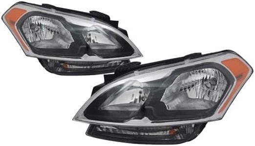HEADLIGHTSDEPOT Left And Right Halogen Headlight Set Compatible With Kia Soul 2012-2013 CAPA Certified
