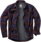 CQR Men's Plaid Flannel Shirt Jacke