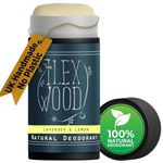 The Ilex Wood Natural Deodorant Stick 70ml – Handmade in UK, Aluminium Free, Plastic and Alcohol Free, Vegan, Eco Friendly Cardboard Tube – Lavender and Lemon (Fresh and Floral)
