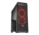 COUGAR Gaming Mid Tower Case MX330-F with Five Red LED Fans pre-Installed