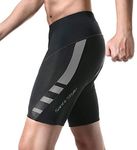 Santic Men's Cycling Shorts 4D Padded Cycle Shorts Men Breathable Bike Shorts Quick Dry Bicycle Shorts,Grey XXXL