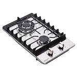 Anlyter 12 Inch Gas Cooktop, 2 Burn