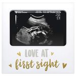 Tiny Ideas Sonogram Keepsake Photo Frame, Love at First Sight, White